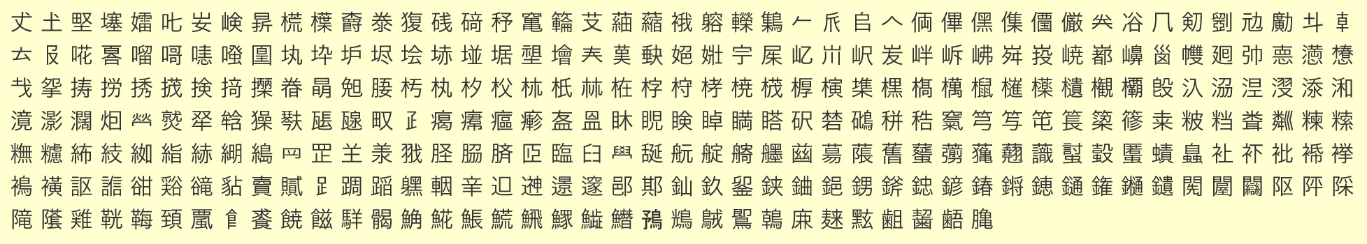 入力禁止文字一覧